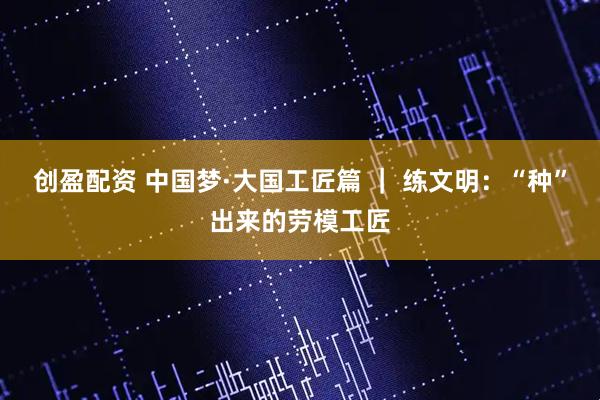 创盈配资 中国梦·大国工匠篇 | 练文明:“种”出来的劳模工匠